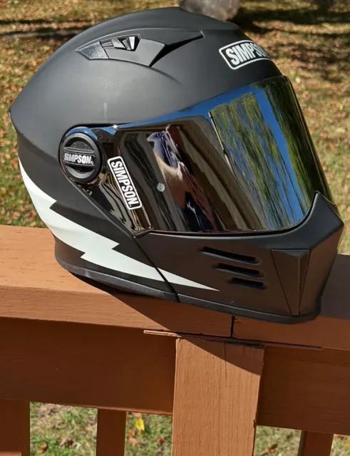 Simpson Mod Bandit Helmet Replacement Shield Mirror Chrome