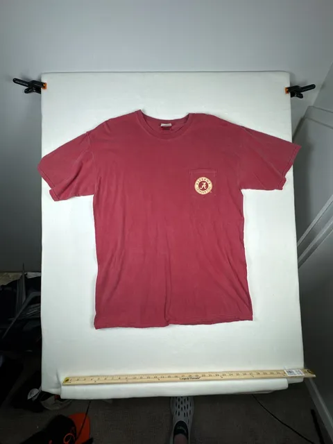 Comfort Colors Alabama Crimson Tide T-Shirt Size XL Red Pocket Graphic