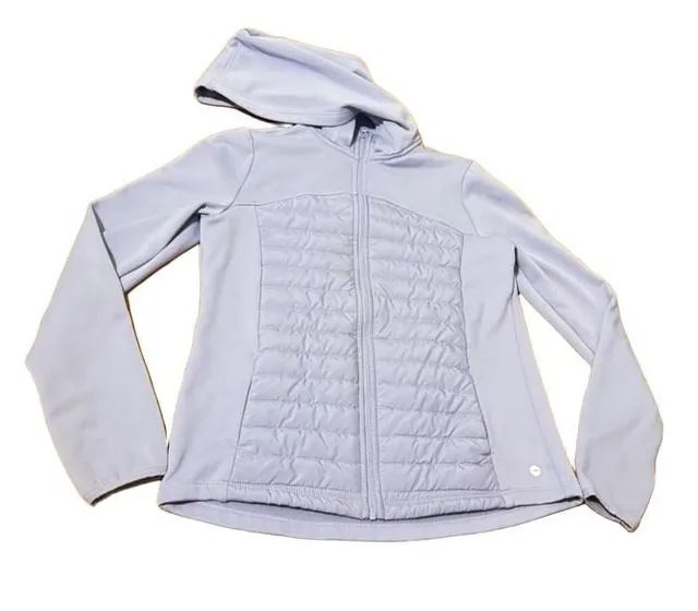 Avia Active Jacket Size XL (14-16) Light Purple Quilted Full Zip Hoodie