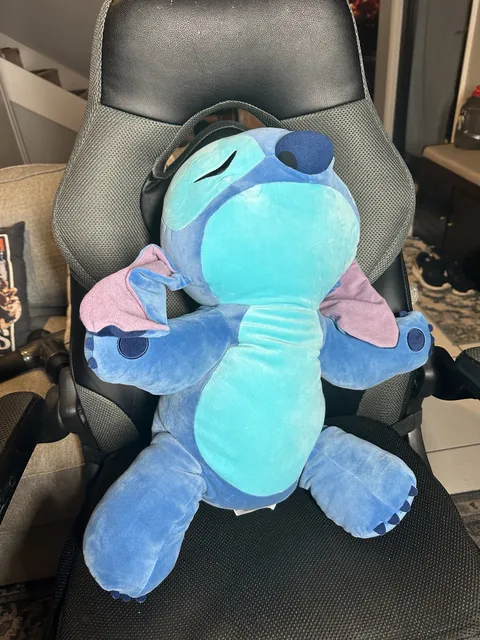 Disney Stitch Sleeping Plush Toy Large Blue Stuffed Animal