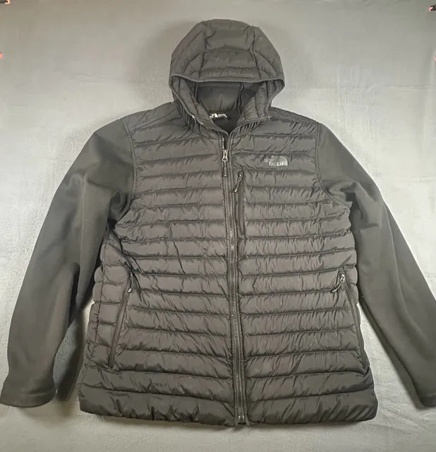 The North Face 700 Hybrid Down Jacket XL Black Hooded
