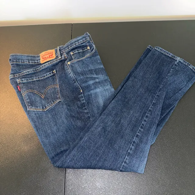 Levi's 505 Straight Jeans Size 12 Dark Wash Denim