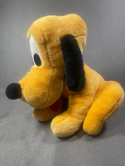 Disney Pluto Plush Stuffed Animal Dog 15 Inch Yellow Soft Toy