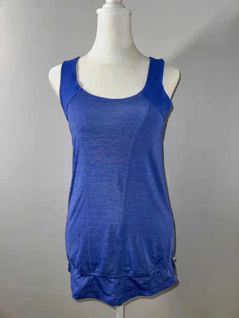 Lululemon Athletica Tank Top Blue Athletic Built-In Bra