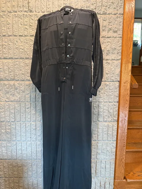 923 Adidas Originals Jumpsuit Size S Black Track Suit