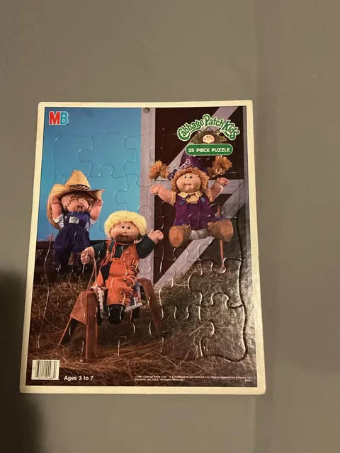 Milton Bradley Cabbage Patch Kids 25 Piece Puzzle Vintage 1984
