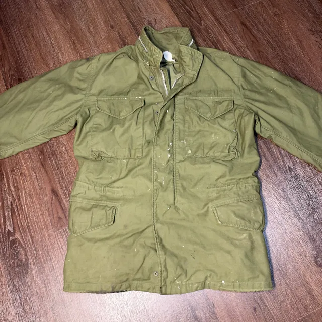 1960s US Military Aluminum Zip M-65 Field Jacket True Vintage Official
