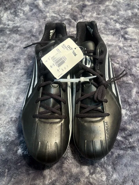 adidas Scorch D Mens Football Cleats Black Silver Size 14 US NWT 036010 New