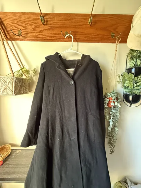 Vintage Marvin Richards Wool Trench Coat Women’s Overcoat 90s size 4p