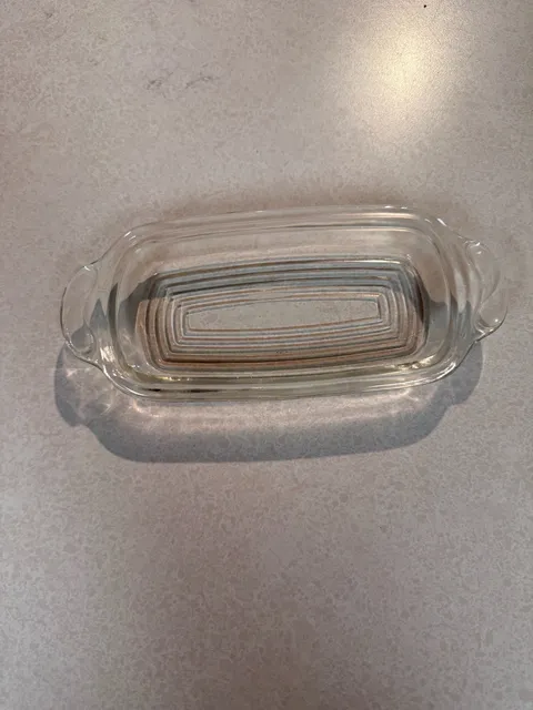 Anchor Hocking Clear Glass Butter Dish Base