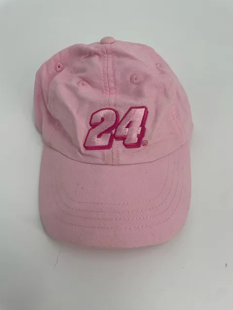 NASCAR Jeff Gordon 24 Pink Cotton Dad Hat Baseball Cap