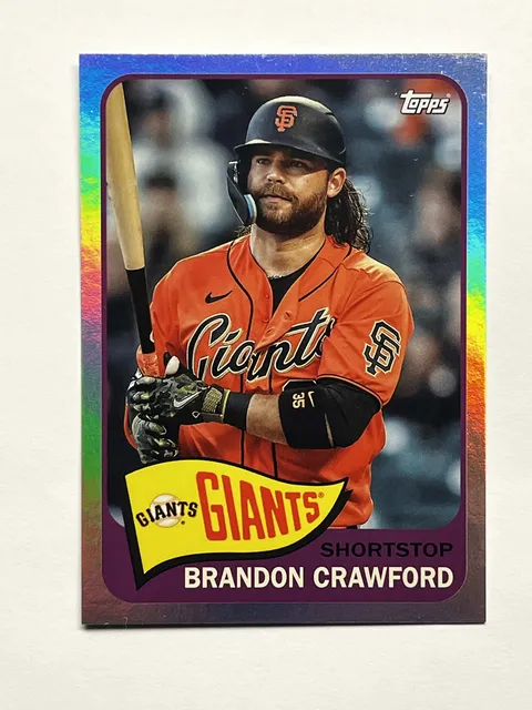 2023 Topps Archives Rainbow Refractor Brandon Crawford #158 /199 Giants