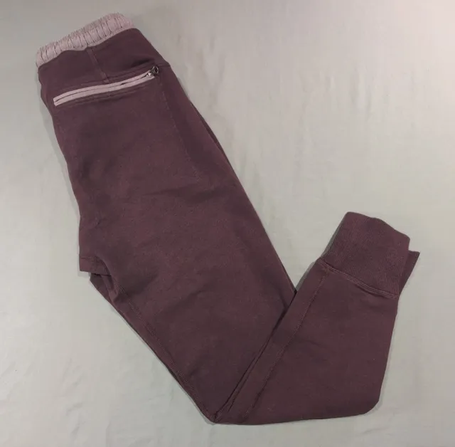Lululemon Athletica Ready To Fleece Jogger Pants Size 6 Burgundy