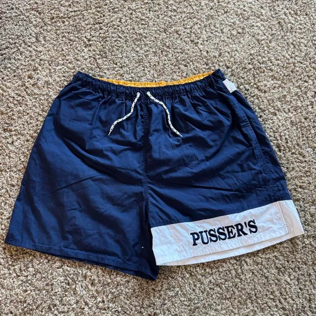 Pusser's West Indies Swim Shorts XXL Navy Blue Sailing Gear