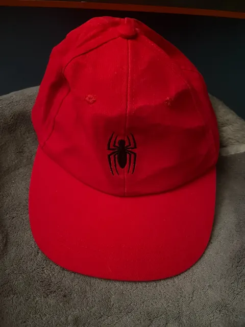 Marvel Spider-Man Baseball Cap Red Black Embroidered Hat O/S