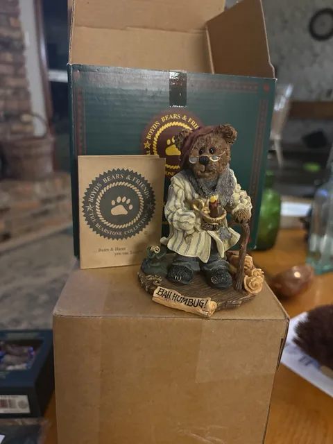 Boyds Bears The Bearstone Collection Bah Humbug Figurine