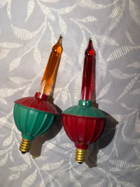 Vintage Christmas Bubble Lights Replacement Bulbs Pair