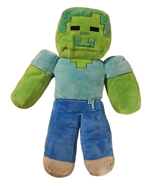  Minecraft Zombie Kids Pillow Buddy Large 18" Plush Stuffed Toy Official Mojang