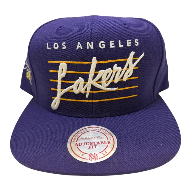 Mitchell & Ness Los Angeles Lakers Adjustable Fit Hat Purple