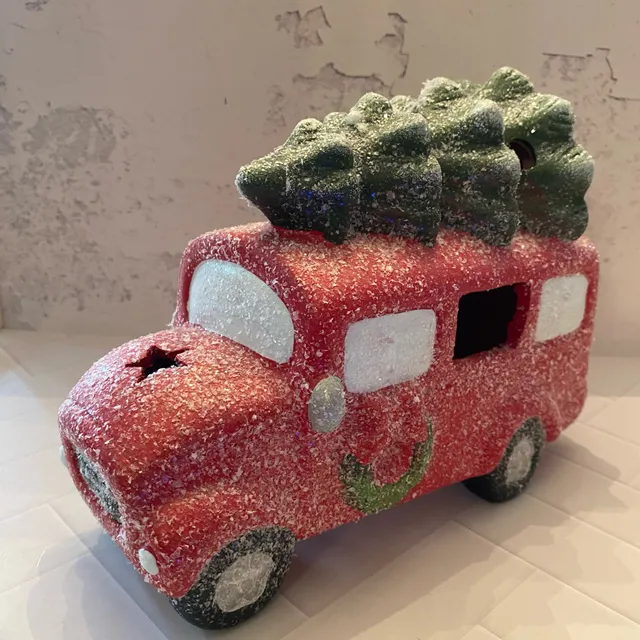 National Tree Company 7 In.Holiday Truck With Trees
2 sets of batteries included 