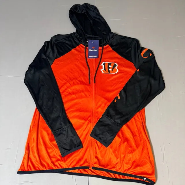 Women's Fanatics Cincinnati Bengals Lightweight Raglan Full-Zip Hoodie Jacket