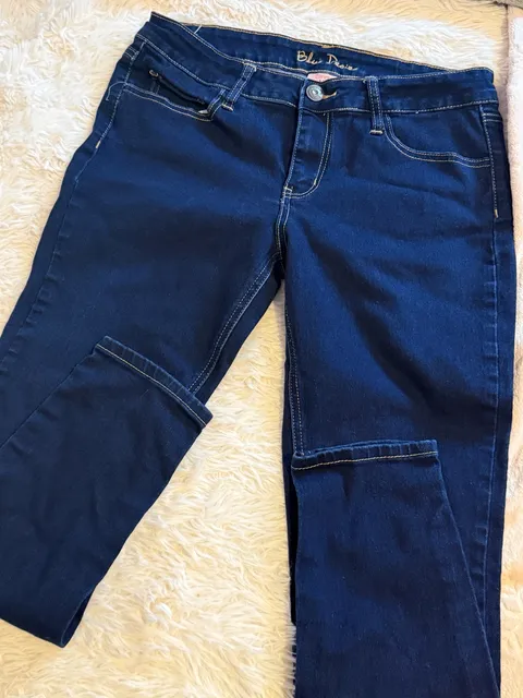 Blue Desire Skinny Jeans Size 13 Dark Wash Curvy