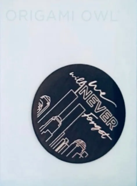 Origami Owl “We Will Never Forget” Locket Plate