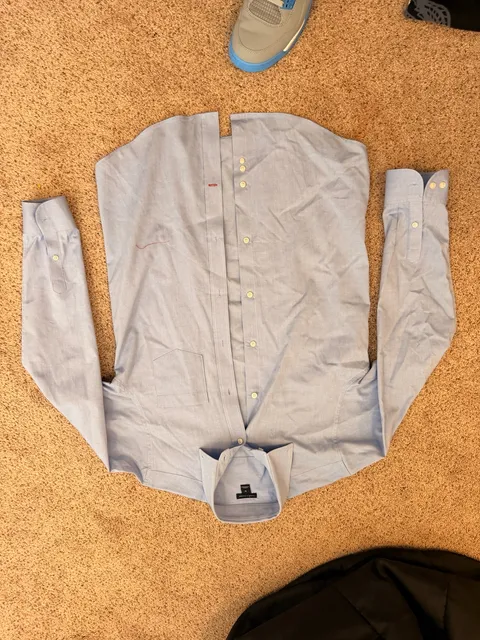 Tommy Hilfiger Men's Light Blue Long Sleeve Button Down Shirt Size M