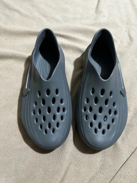 Nike Calm Mule Gray Foam Slip On Shoes