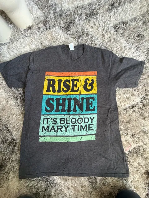 Graphic T-Shirt Rise and Shine It's Bloody Mary Time and shots shirt bundle