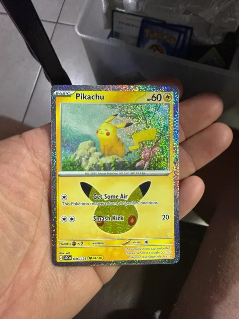 Pokemon Pikachu 046/128 Cosmos Holo Promo