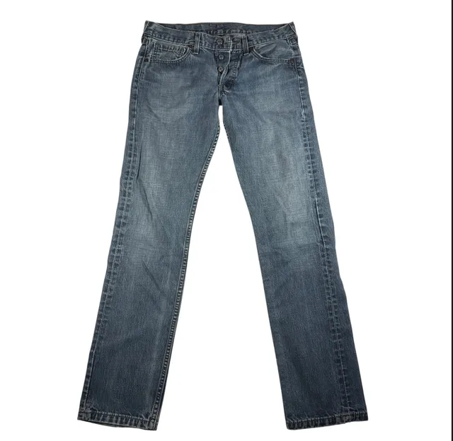 Levi's Straight Leg Denim Jeans Blue Wash