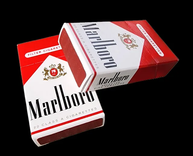 Marlboro 1990's Red Pack Miniature  Flip Top Box Matches Unused New Set of 2