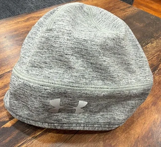 Under Armour Reversible Beanie Gray Black ColdGear