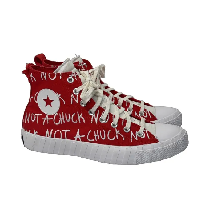 Converse Chuck Taylor All Star High Top Sneakers Red Unisex Size 10 171962C