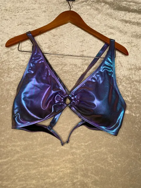 Metallic Rave Top Size 3XL