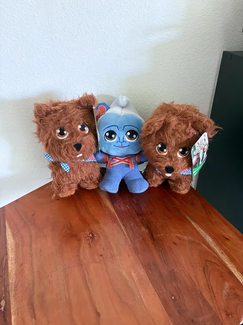Jazwares The Wizard Of Oz Winged Monkey and Toto set of 3 Plushes