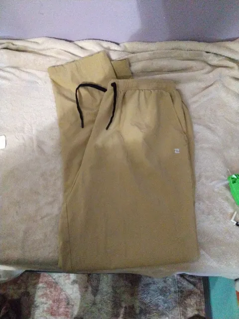Zelos Sweatpants Size L Tan Drawstring Athletic Pants