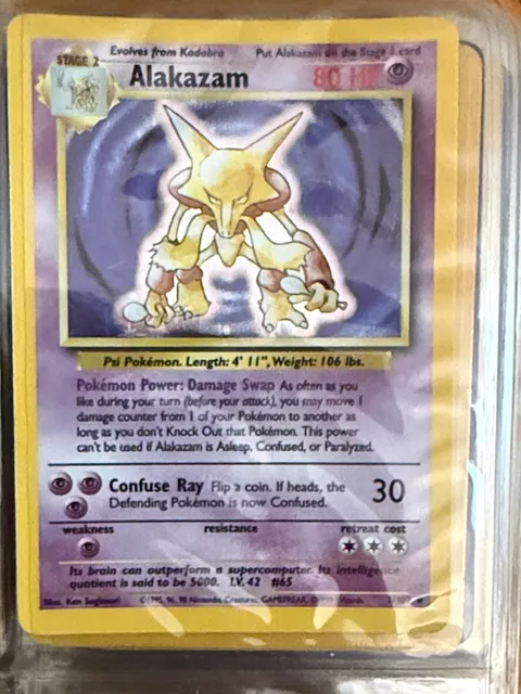 Alakazam 1/102 1995 1st Edition