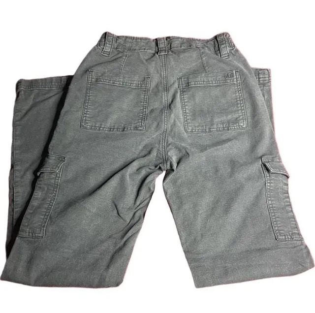 American Eagle Cargo Pants Size 00 Regular Gray Stretch Utility