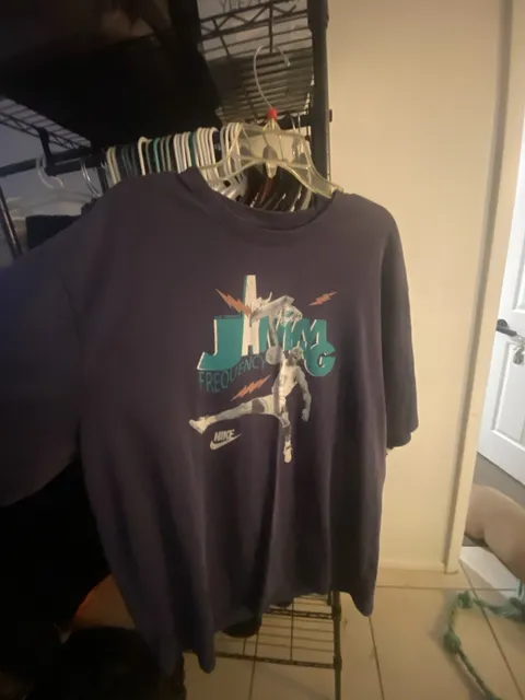Jordan Jamming Frequency T-Shirt Size XL Blue Graphic Tee