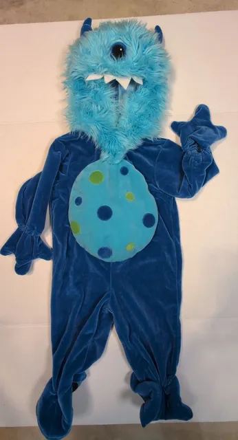 Disguise Blue Monster Costume Jumpsuit Infant 9m