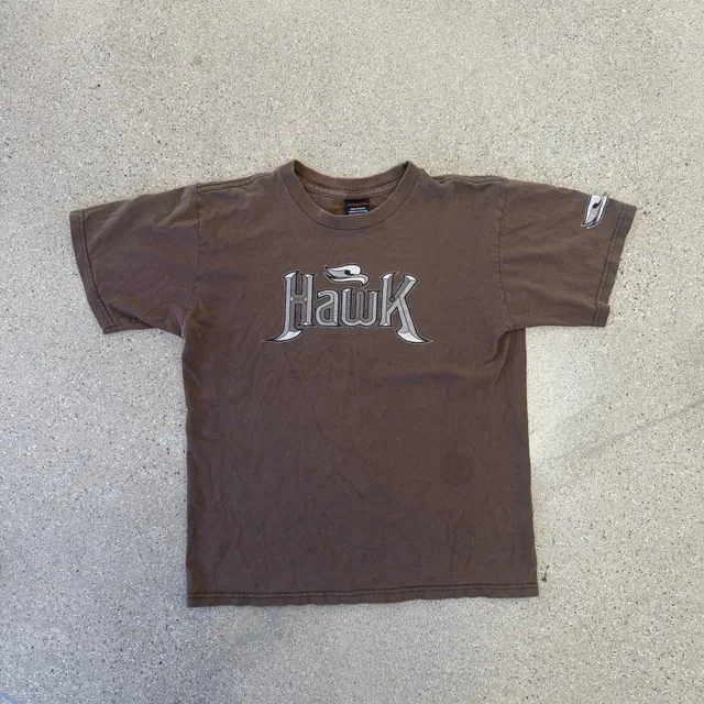 Tony Hawk Graphic T-Shirt Brown Short Sleeve Skater Tee LRG 16/18