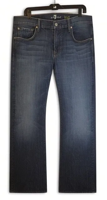 7 For All Mankind Bootcut Jeans 36x33 Blue Denim
