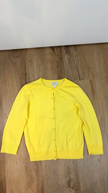 Ann Taylor Loft Cardigan Size S Yellow Crew Neck Sweater