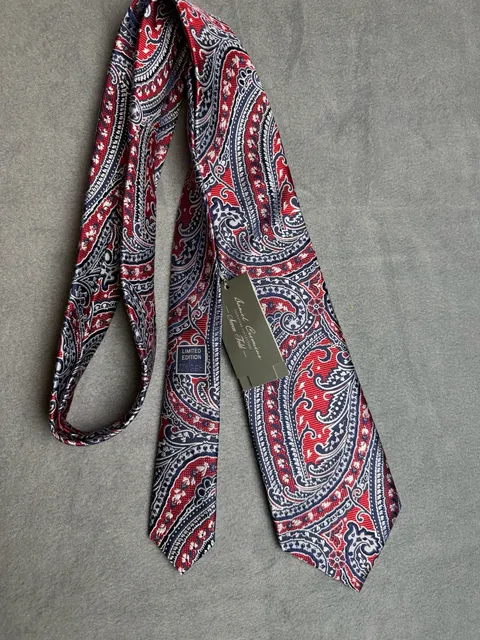 Daniel Cremieux Signature Collection Seven Fold Paisley Silk Tie