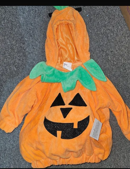 Pumpkin Baby Costume 0-6 Months Halloween Jack O Lantern ...,
