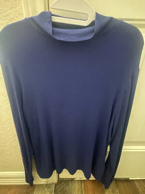 A New Day Mock Neck Long Sleeve Sweater Size XL purple