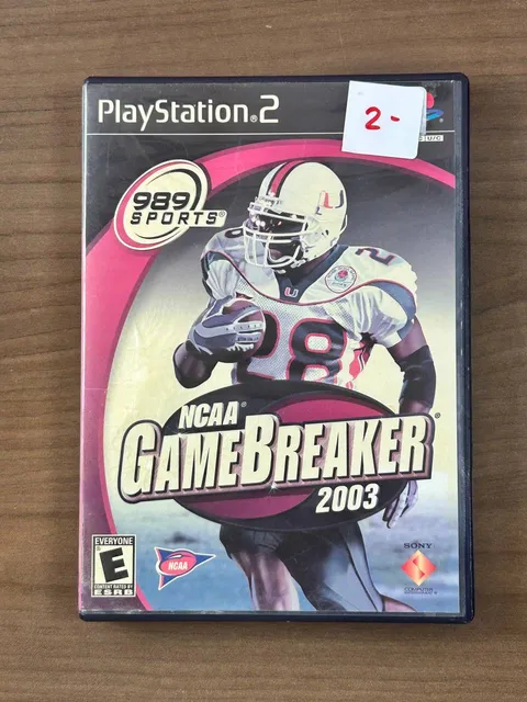 NCAA GameBreaker 2003 PS2 CIB Complete Disc Manual Case 989 Sports