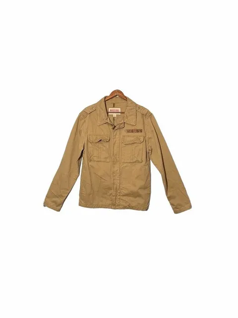 Mossimo Supply Co. Utility Jacket Size S Tan Cotton Military Field